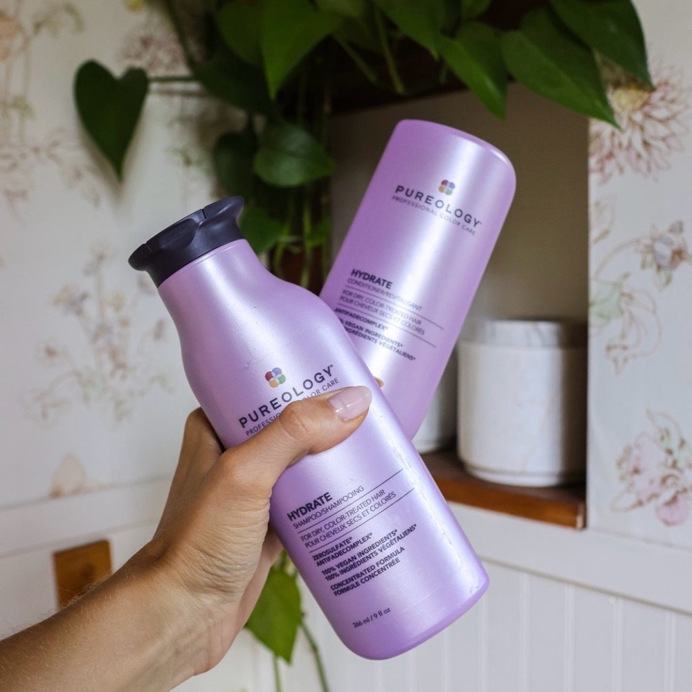 New Pureology Hydrate Shampoo & Conditioner Hair Care Set of 2  (9 fl oz Each)